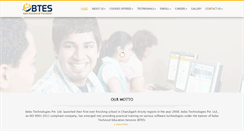 Desktop Screenshot of btes.co.in